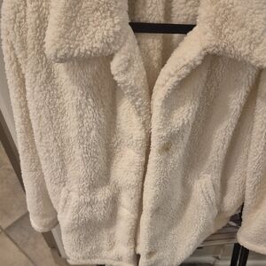 32 Degrees Women's Cream Fleece Jacket